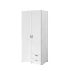 Image de Armoire VARIA Décor 2 portes battantes 2 tiroirs L 81 cm H 185 P 51 cm PARISOT