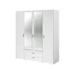 Image de Armoire VARIA Décor 4 portes battantes 2 miroirs 2 tiroirs L 160 H 185 P 51 c