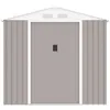 Image de Abri de jardin en métal 4 07 m² 213 191 195 cm MARS Kit d ancrage inclus 2 portes c