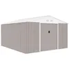 Image de Abri de jardin en métal 12 99 m² 340 382 210 cm NEPTUNE Kit d ancrage inclus 2 por