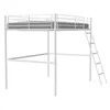 Image de Lit mezzanine en métal ELIOT 140 200 cm Sommier inclus Blanc