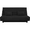 Image de Banquette Clic clac 2 places REVEUR Tissu Matelas DUNLOPILLO Couchage 188 128 cm Noir