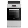 Image de Cuisiniere induction BEKO FSM58301WC 3 feu 0 92 kwh cycle 50cm Blanc