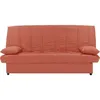 Image de Banquette clic clac 3 places Tissu 100% coton Terracotta Style Contemporain L 190 P92