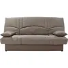Image de Clic clac 3 places THELMA Tissu Soro taupe Couchage 125 190 cm L190 P92 H96 cm