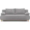 Image de Banquette con ible 3 places MIKA Velours côtelé clair Coffre de rangement L 192 H 8