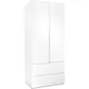 Image de Armoire Image 60A 2 portes battantes 2 tiroirs Mat L80 H191 P55 cm Blanc