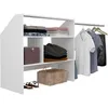 Image de Kit dressing sous comble ARTIC EKIPA Décor mélaminé 1 penderie L197 P50 H94 cm Bl