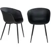 Image de 4 Fauteuils en polypropylène noir RODA