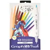 Image de Graphit, Marqueur, Pennarelli ad Alcol a Doppia Punta Graph It 12 (12x)