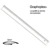 Image de Règle transparente 1 biseau + bosselage 40 cm - graphoplex