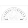 Image de Rapporteur 1/2 cercle degrés Ø 10 cm - graphoplex