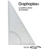 Image de Equerre/rapporteur 60° graduations en degrés bords droits - graphoplex