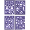 Image de Pochoirs De Maquillage - Lot De 4 Planches