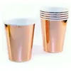 Image de 6 Gobelets carton Rose Gold