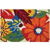 Image de Tapis Coco Blanchi Avec Flowers 40x60cm
