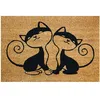 Image de Tapis Coco Naturel Chats 40x60cm