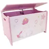 Image de Coffre a jouets Licorne en bois pour enfant -