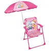 Image de FUN HOUSE PATPATROUILLE Stella Everest Chaise pliante de camping - H.38.5 xl.38.5 x P.37.5 cm - Avec parasol o 65 cm