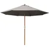 Image de Proloisirs - Parasol en bois 300 cm avec manivelle Holly gris