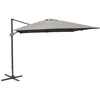 Image de Proloisirs - Parasol déporté en aluminium 3x3m Dom Taupe