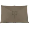 Image de PROLOISIRS Toile Parasol Mat Droit 3x2 par 6 Polyester 200gr SD - Taupe