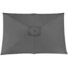 Image de PROLOISIRS Toile Parasol Mat Droit 3x2 par 6 Polyester 200gr SD - Gris