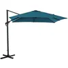 Image de Alizé - Parasol déporté carré en aluminium 3x3m Roma bleu
