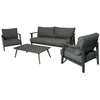 Image de Ensembles canapes. fauteuils et tables de jardin proloisirs aluminium 5 pieces