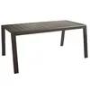 Image de PROLOISIRS Table de jardin Le Marseille II en aluminium/lattes - 160 x 68 cm - graphite
