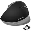 Image de Advance Souris Sans Fil Ergonomique Vertical Plus (Noir) (Sans fil), Souris, Noir, Argent