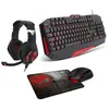 Image de Pack Spirit Of Gamer PRO-MK3 Clavier filaire USB Souris filaire Casque et Tapis Noir et Rouge