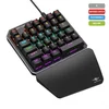 Image de Combo gaming clavier mécanique une main et souris XPERT G700 Spirit of gamer