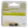 Image de Erard Connect 5742 Adaptateur fiche satellite femelle/TV mâle 9,52 mm