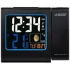 Image de La crosse technology wt551-bla réveil radio-piloté avec projection rouge et écran lcd coloré noir