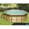 Image de Piscine bois Océa 4,30 x 1,20 m - Liner bleu - Ubbink