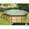 Image de Piscine bois Océa 4,30 x 1,20 m - Liner beige - Ubbink