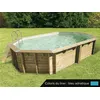 Image de Piscine bois Océa 6,10 x 4,00 x 1,30 m - Liner bleu - Ubbink