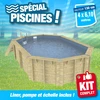 Image de Piscine hors sol 400X610 - H130cm - Liner Bleu 75/100ème