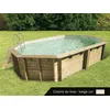 Image de Piscine bois Océa 6,10 x 4,00 x 1,30 m - Liner beige - Ubbink
