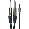 Image de Yellow Cable Cordon 1 Jack Stéréo 3.5 MM 2 Jack 3 M