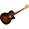 Image de Lâg Tramontane 70 - Guitare électro-acoustique - Auditorium Cutaway - Black & Brown