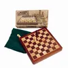 Image de Jeu bois ECHIQUIER PLIANT 18CM ROI 31MM TRADITIONNEL Multicolore