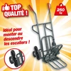 Image de CHARIOT DIABLE 6 ROUES BAVETTE RABATTABLE