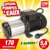 Image de pompe surface multicell 5 turb pompe inox autoamor gros debit