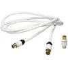 Image de Cable antenne TV Real + adaptateur Mâle/Mâle 1,5 m