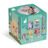 Image de Jeu d'éveil Janod Pyramide Carrée Les Animaux Tous Mignons