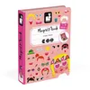 Image de Jeu Janod Magnéti'Book Crazy Faces fille 55 magnets Rose