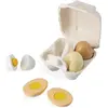 Image de Janod, Épicerie : accessoires, Set oeufs en bois
