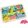 Image de Chunky Puzzle en bois Janod Dinosaures 7 pièces